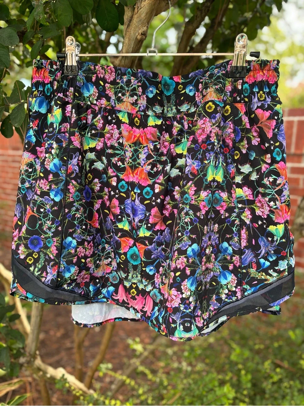LULULEMON Hotty Hot High-Rise Skirt Skort Flowerscope BlackMulti Size 12